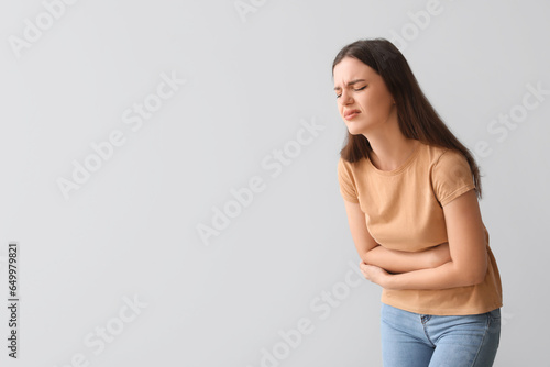 Young woman suffering from ...