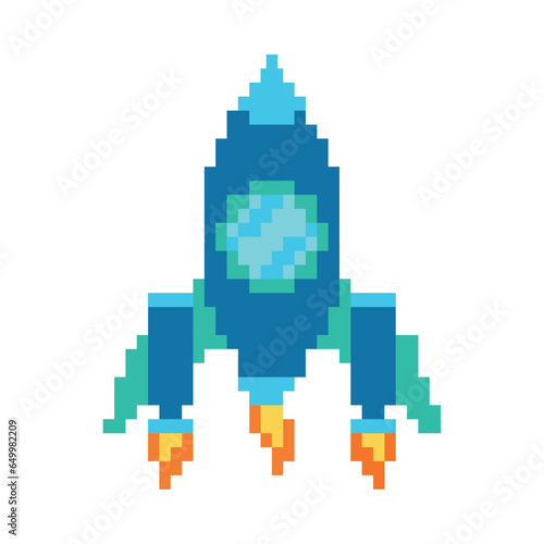 battle ship pixels blue