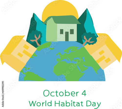 world habitat day is celebrated every year on 4 October.

