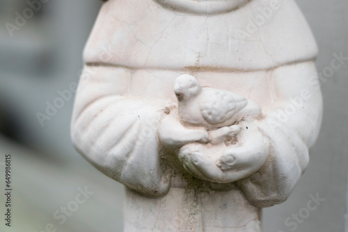 Saint Francis statue sculpture, statue of a person © sjeff