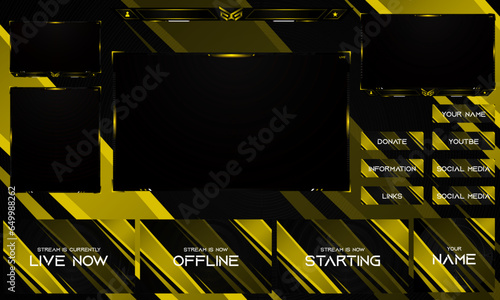Twitch Overlay Live Stream template set