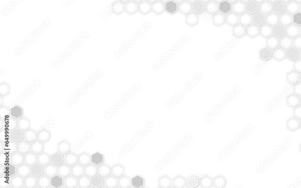 Abstract geometric seamless gray hexagon pattern art. Abstract geometric seamless gray hexagon pattern art.