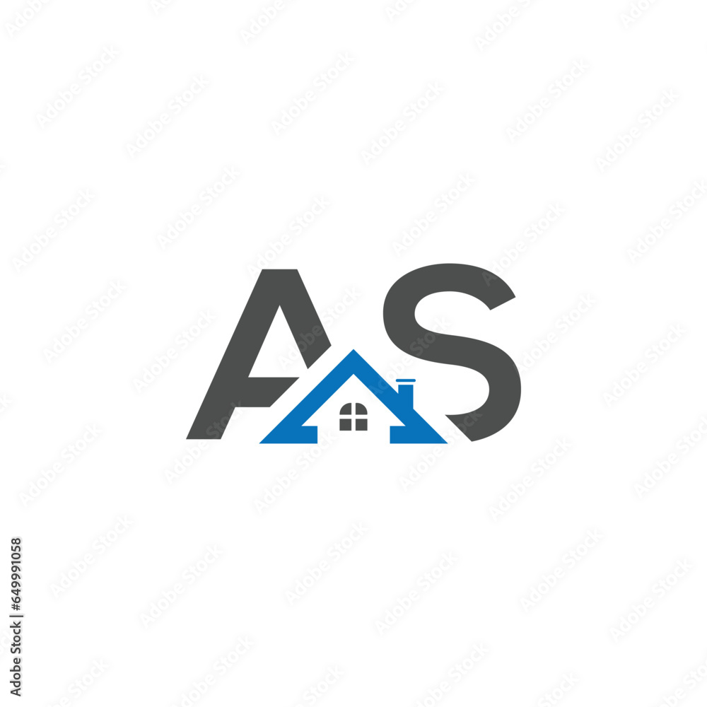 Initial letter as Real Estate Letter as Logo Design With a House Icon; Initial letter as Real Estate Letter as Logo Design With a House Icon;