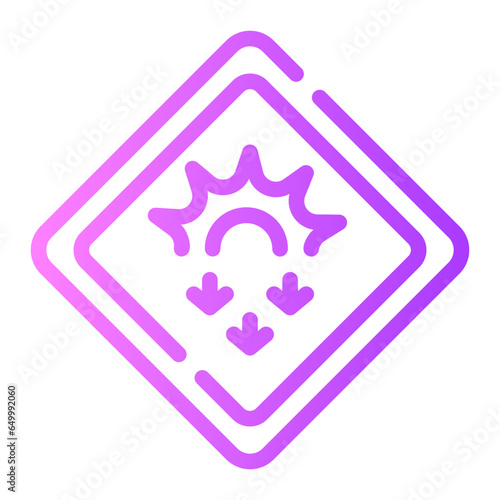 uv Line Gradient Icon