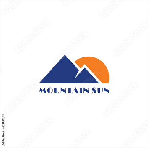 mountain vector design, open nature scenery, traveling and camping, holiday