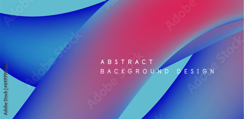 Abstract vector backdrop with fluid, geometric elements. Harmonious blend of form and color, evoking dynamic and captivating visual landscape for wallpaper, banner, background, landing page