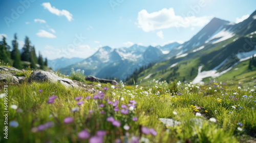 Alpine meadows hike © Phubordin R.