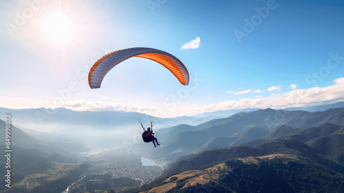 Paragliding thrill-seekers
