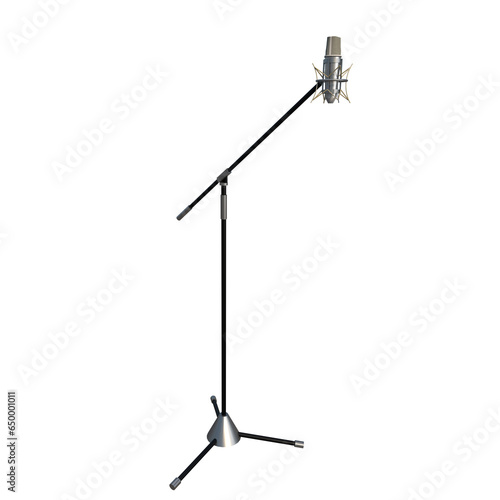 Quadro su tela microphone with stand