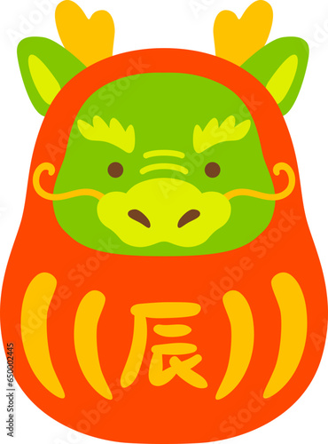 Cute Daruma Dragon