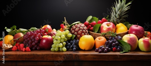 Displaying fruits elegantly on a table