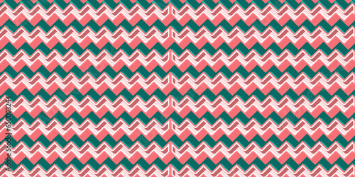  Pink RetroSeamless geometric pattern background with Pink RetroStyle Effect