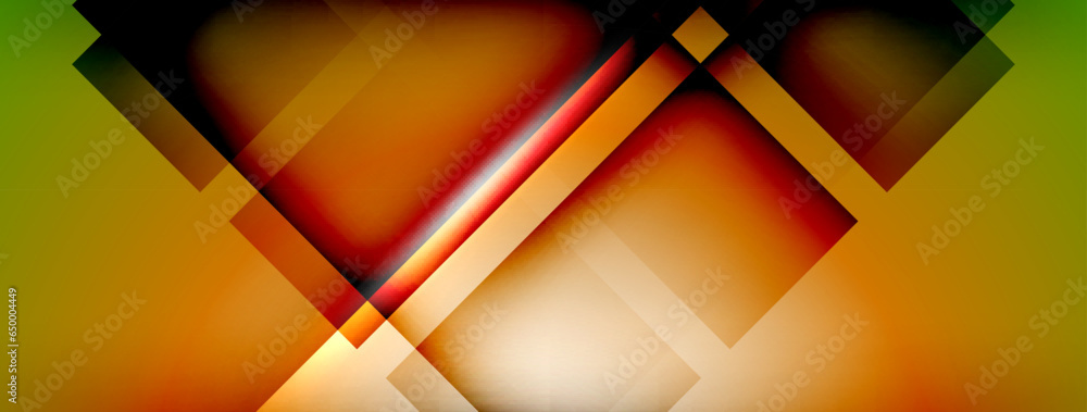 Fototapeta premium Light and shadow squares and lines abstract background