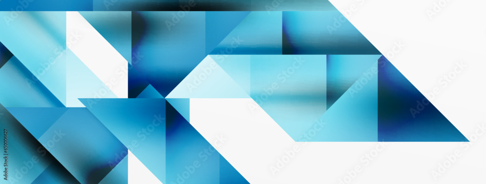 Obraz premium Captivating vector abstraction. Triangles interlock in mesmerizing dance, crafting dynamic geometric backdrop. Fusion of shapes and angles creates artful symphony of modern design