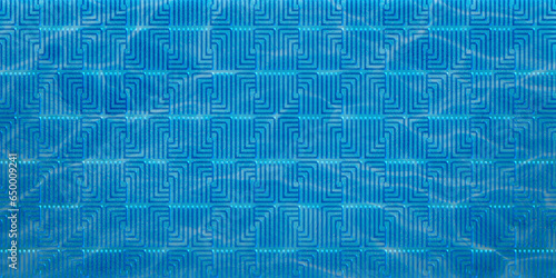  WaterSeamless geometric pattern background with WaterStyle Effect