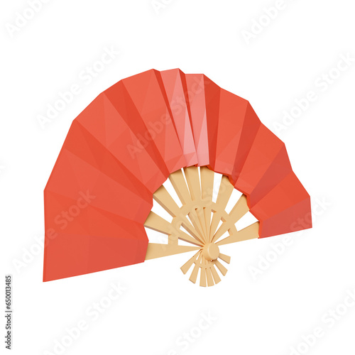 3d blow. Mid autumn festival. icon isolated on yellow background. 3d rendering illustration. Clipping path.