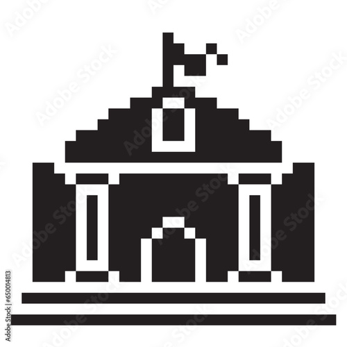 City hall glyph icon