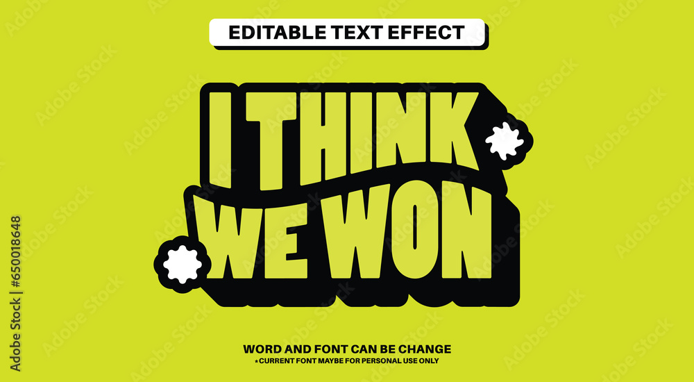 Groovy Editable Text Effect
