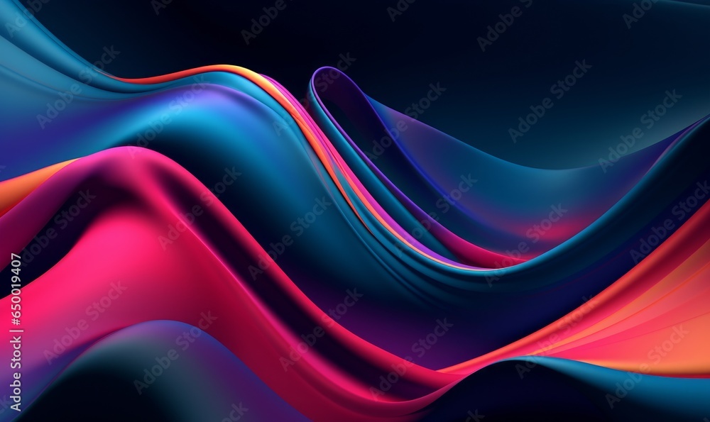 Abstract 3D Background, Generative AI Abstract 3D Background, Generative AI