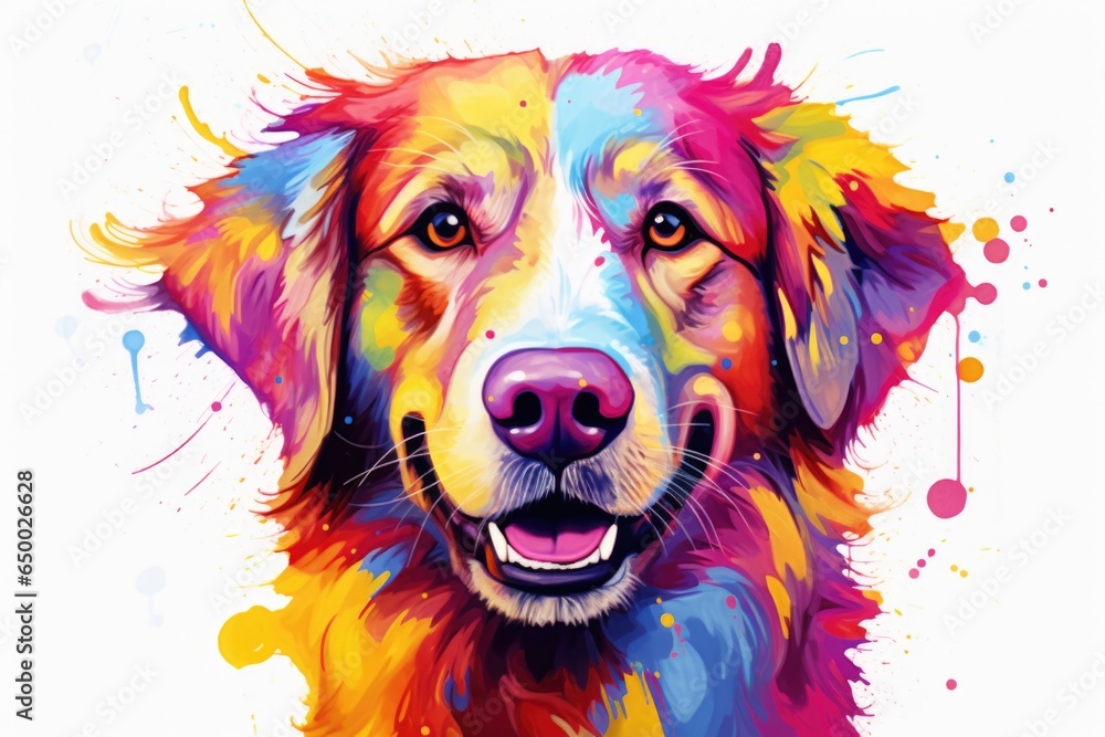 Dog portrait illustration