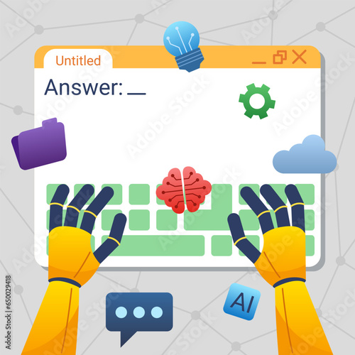 Artificial Inteligence Typing Answer