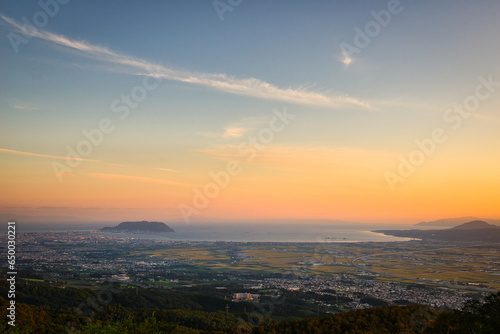 城岱牧場からの夕景