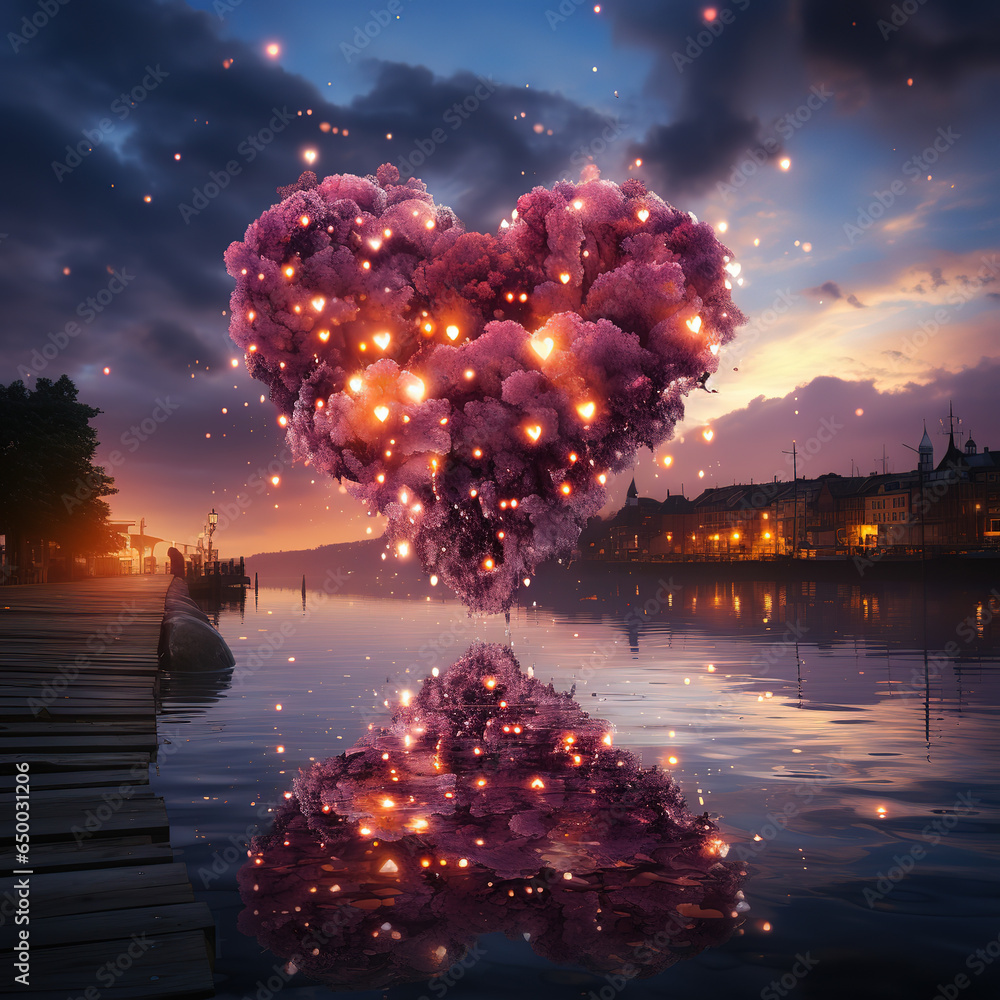 Illuminating Love: The Heart in Radiant Light