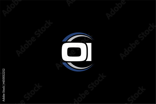 OI creative letter logo design vector icon illustration