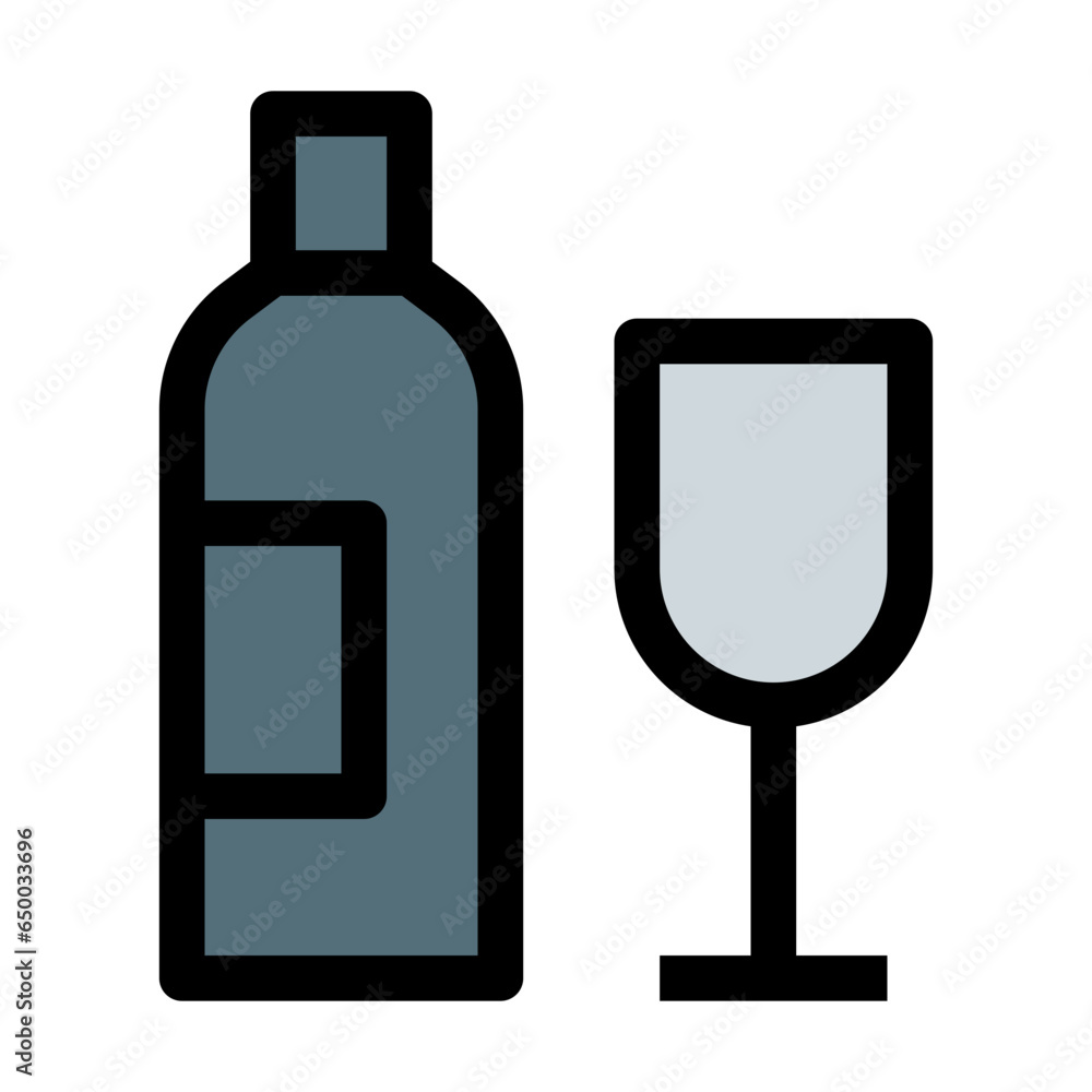 Bottles and glasses Bottles and glasses