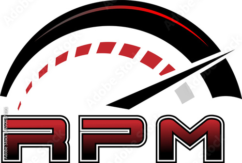 Basic RGB turbo speed logo, speed automotive logo, turbo speed, turbo engine mechanics.