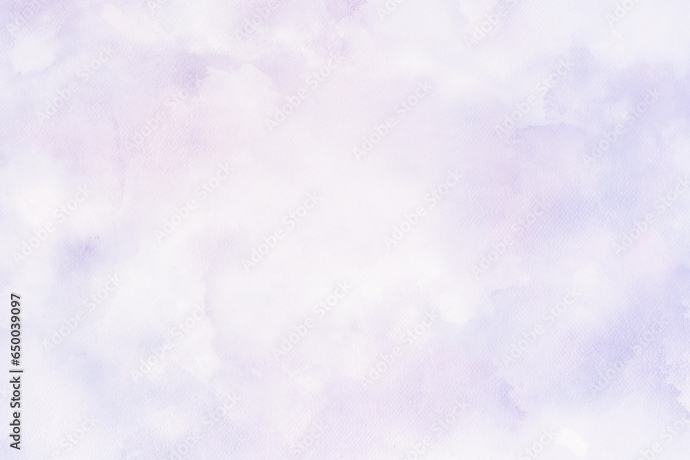 Obraz premium Abstract violet watercolor stains on watercolor paper textured background