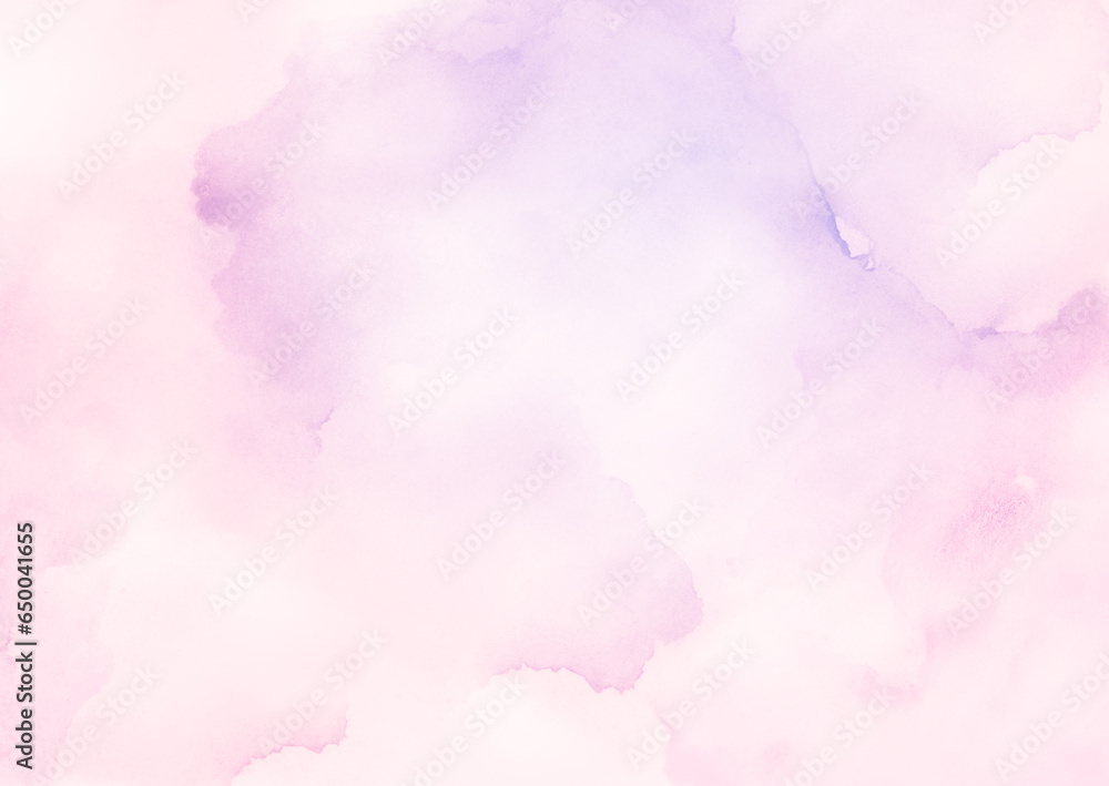 violet or purple colorful hand painted on watercolor paper background texture, pastel watercolor design for template