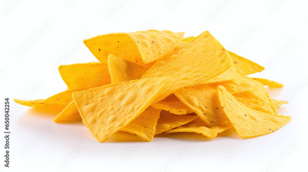 Corn chips isolated on white background. Corn chips isolated on white background.