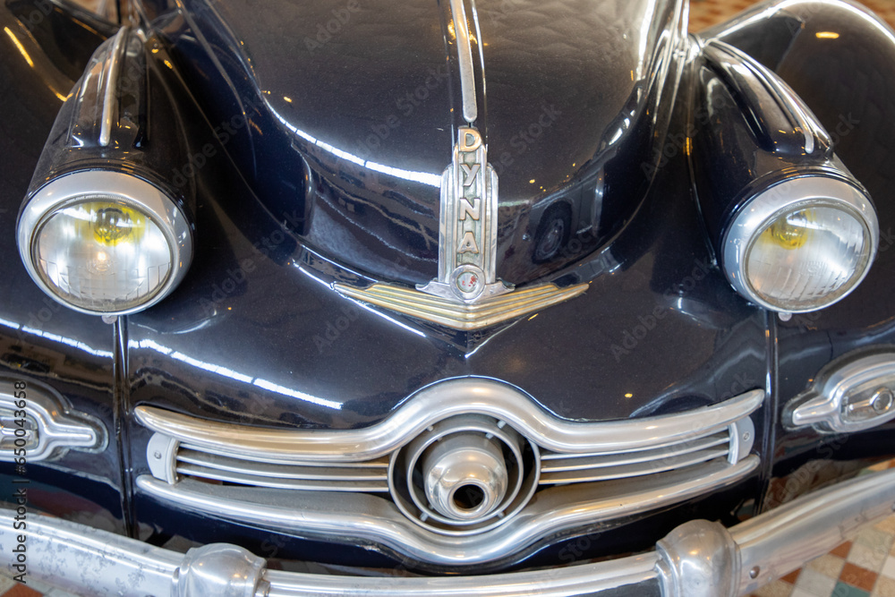 Panhard Dyna Z Levassor French oldtimer text brand and logo sign on ...