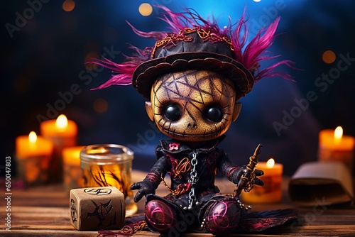Voodoo Doll's Tales, voodoo doll sitting: Created by AI