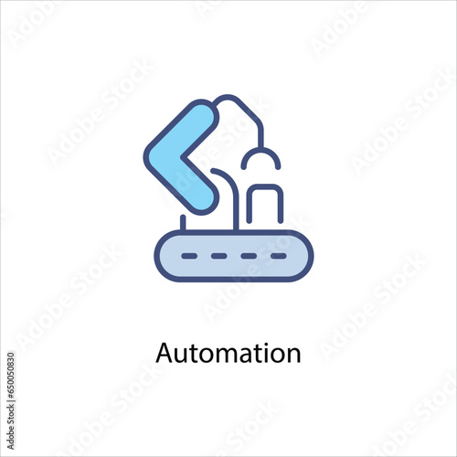 Automation icon for industry collection Vector stock illustration