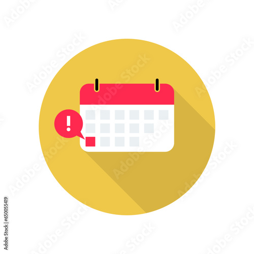 calender deadline icon template illustration