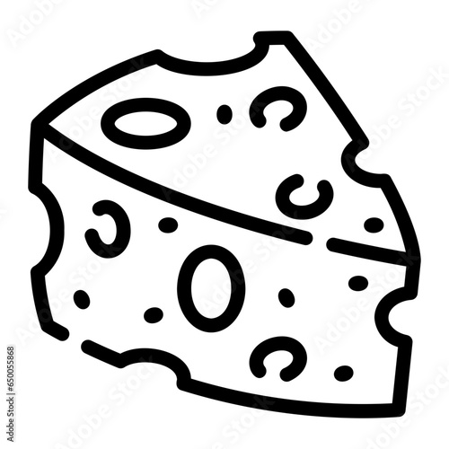 cheese Line Icon