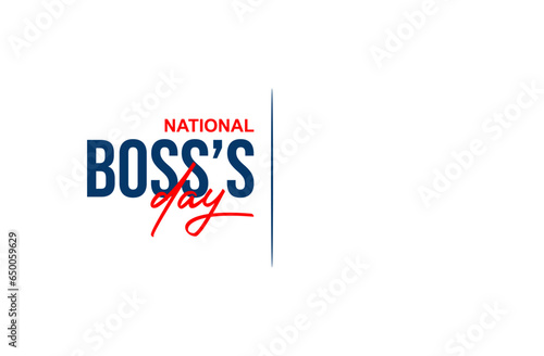 National Boss Day background template Holiday concept
