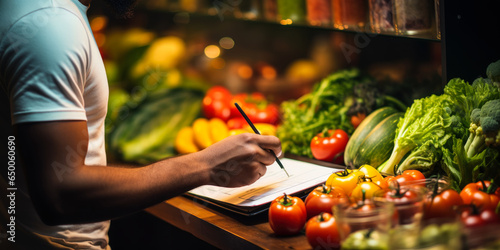 Taste Meets Health: A Person Picking Nutritious Food Choices