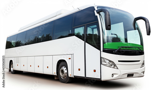 Tour in Comfort: White Bus Awaits the Adventure