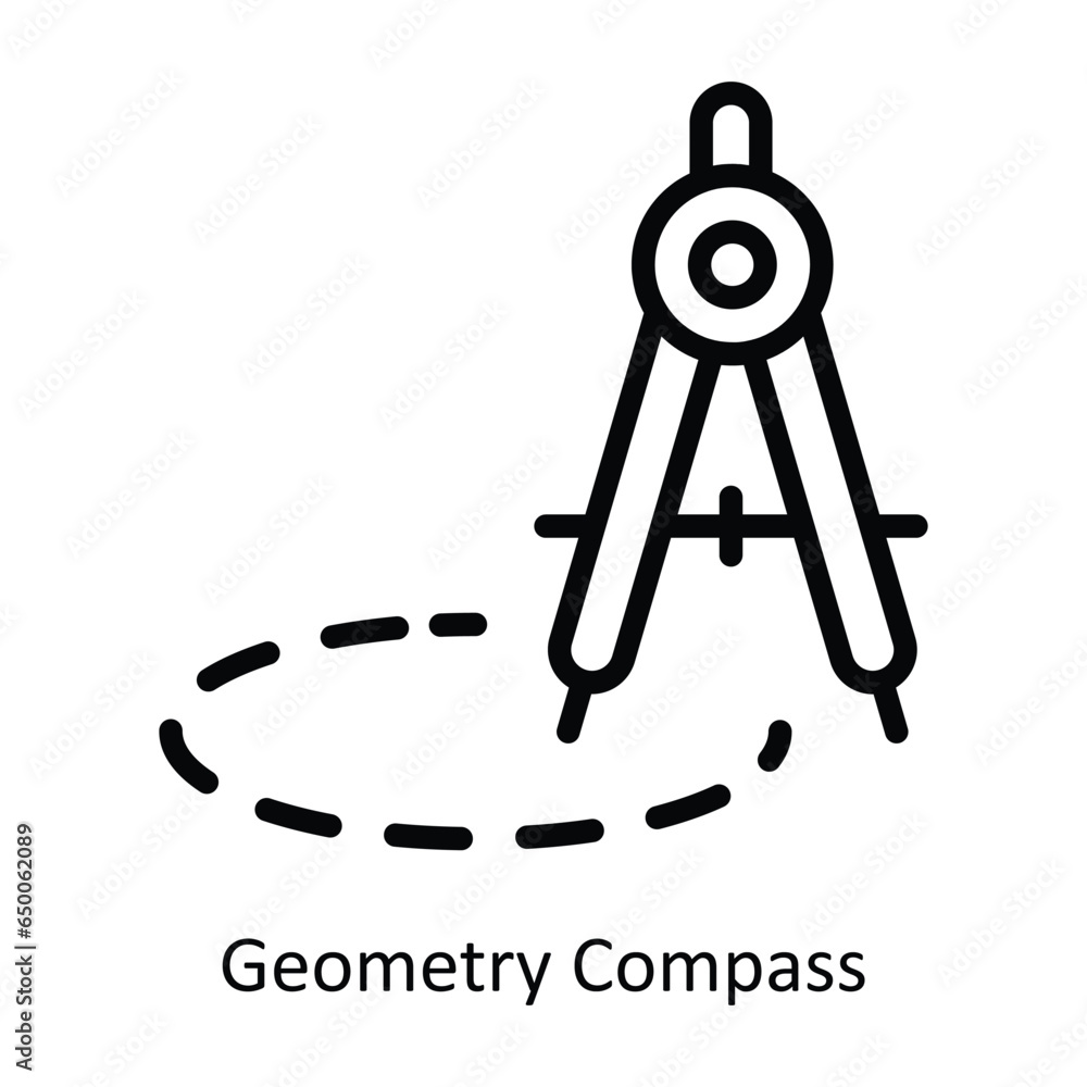 Geometry Compass vector outline Icon Design illustration. Graphic Design Symbol on White background EPS 10 File
Geometry Compass vector outline Icon Design illustration. Graphic Design Symbol on White background EPS 10 File
