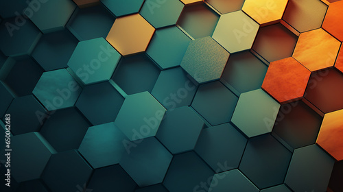 Free photo geometric hex backgrounds for networking photo