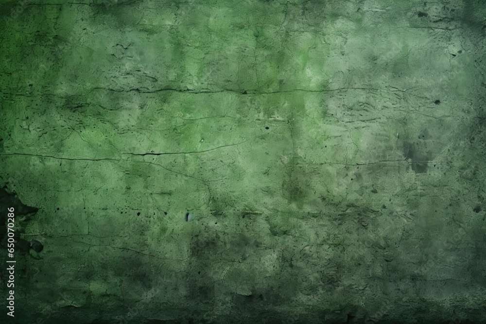 Obraz premium Green Grunge Textured Stone Wall Background - Rough Vintage Texture for Grunge Wall Design.