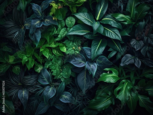 green leaves background