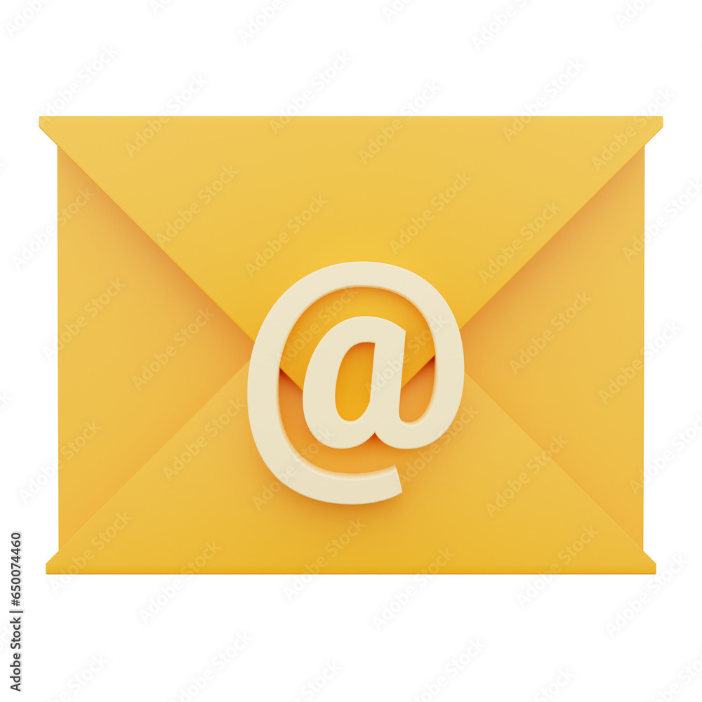 3d mail icon illustration with isolated design 3d mail icon illustration with isolated design