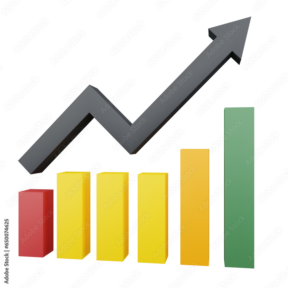 3d stock exchange icon illustration with isolated design 3d stock exchange icon illustration with isolated design