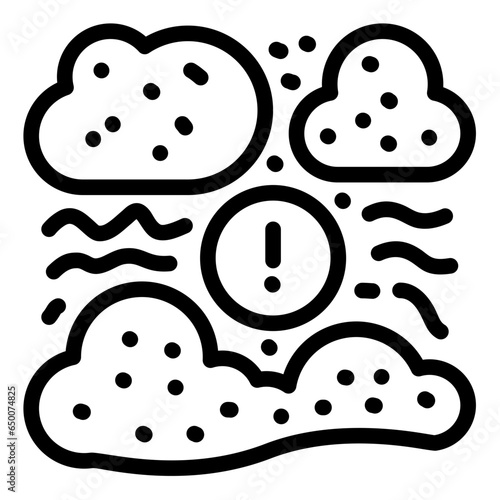 pollution cloud icon
