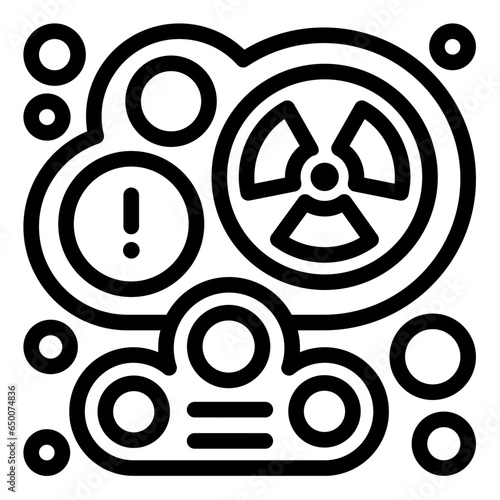 nuclear radiation icon