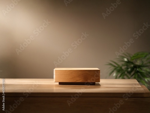 elegant simple wood podium